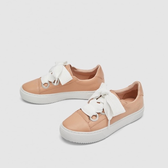 LAST ONE - NWT Zara Sneakers with Grommets - Picture 3 of 8